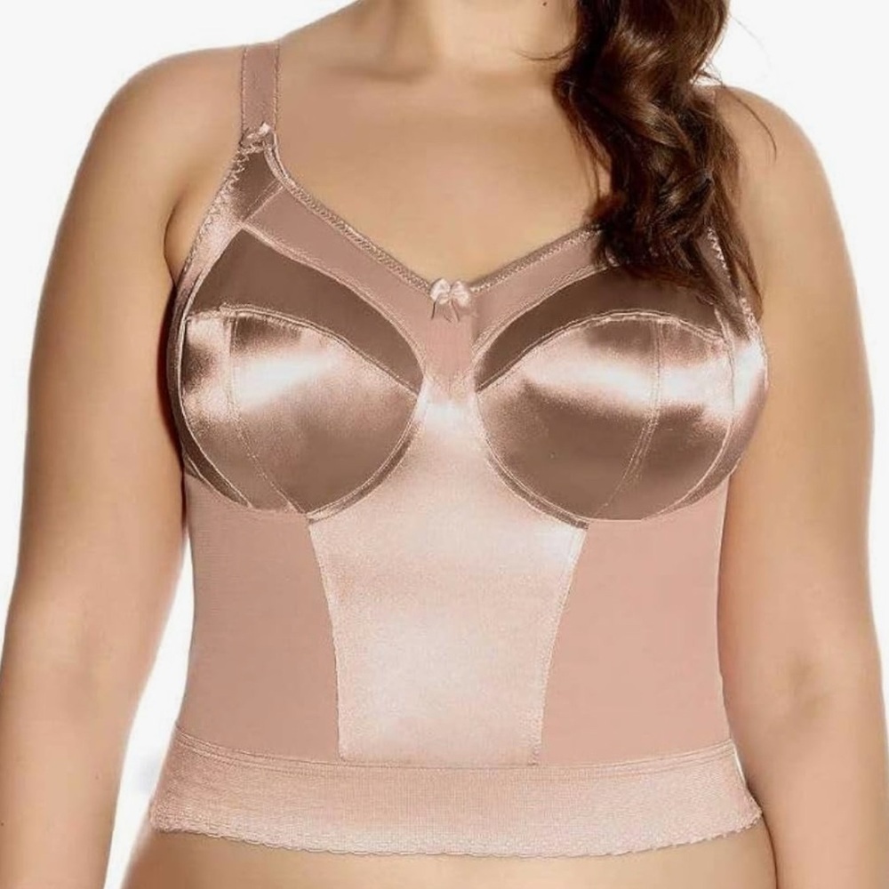 Goddess Satin Women's Bustier - Tan
